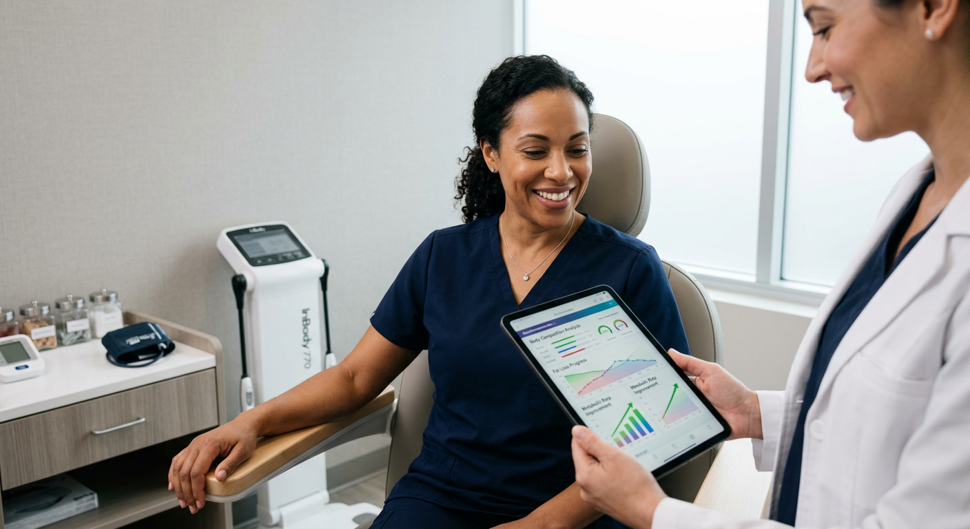A diverse group of individuals enjoying a healthy lifestyle in a Coral Springs park, illustrating one of the 7 proven benefits of medical weight loss.