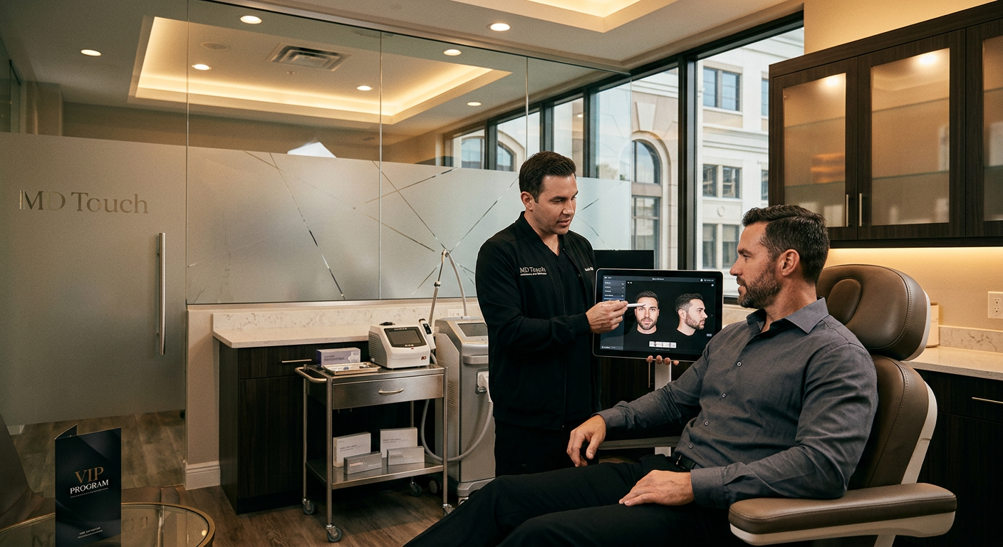 Male aesthetics Coral Springs - FL: 7 Powerful 2026 Results 1 Male aesthetics Coral Springs - FL - Modern Clinic Interior